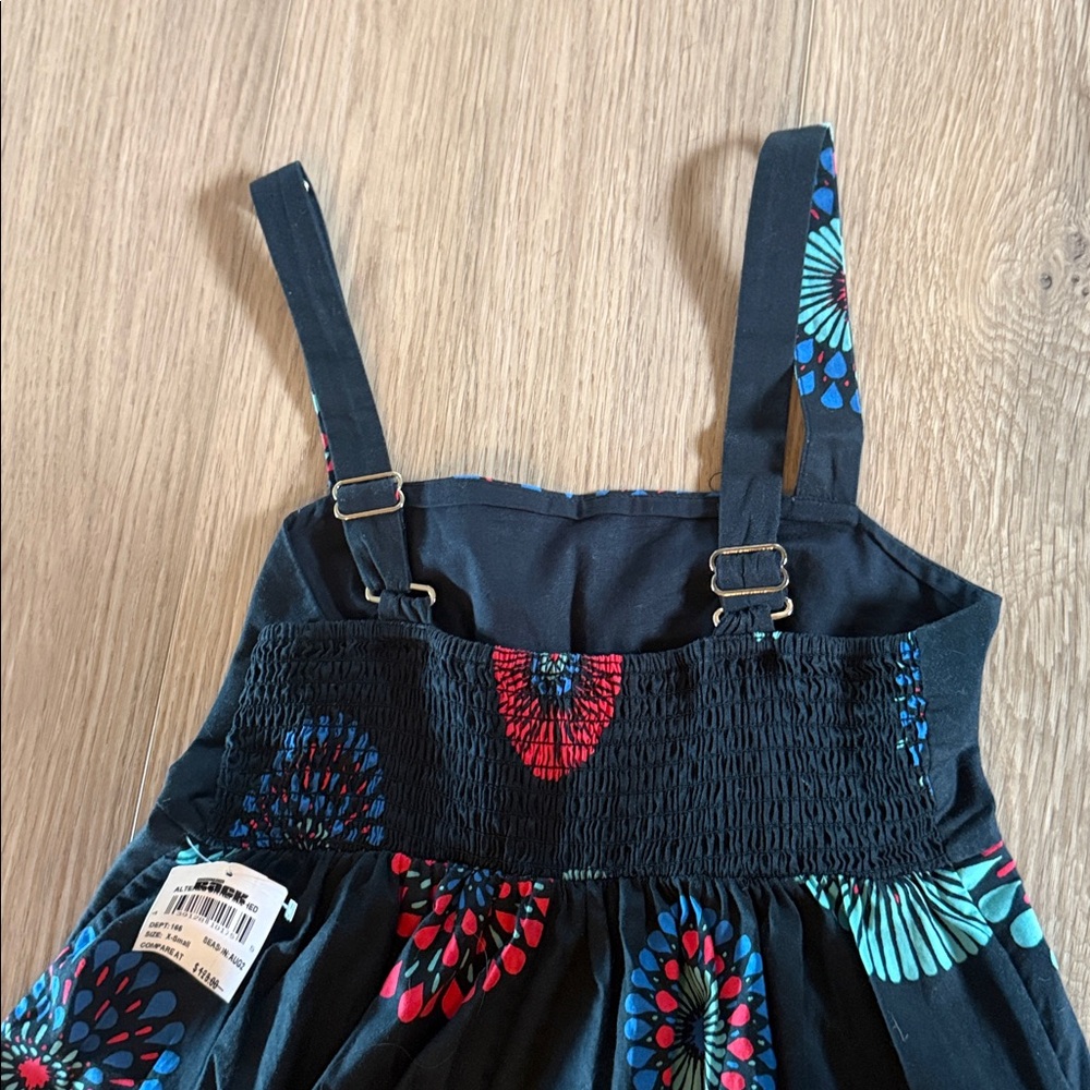 Kate Spade Black Dress with Blue and Red Patterns - Picture 5 of 7